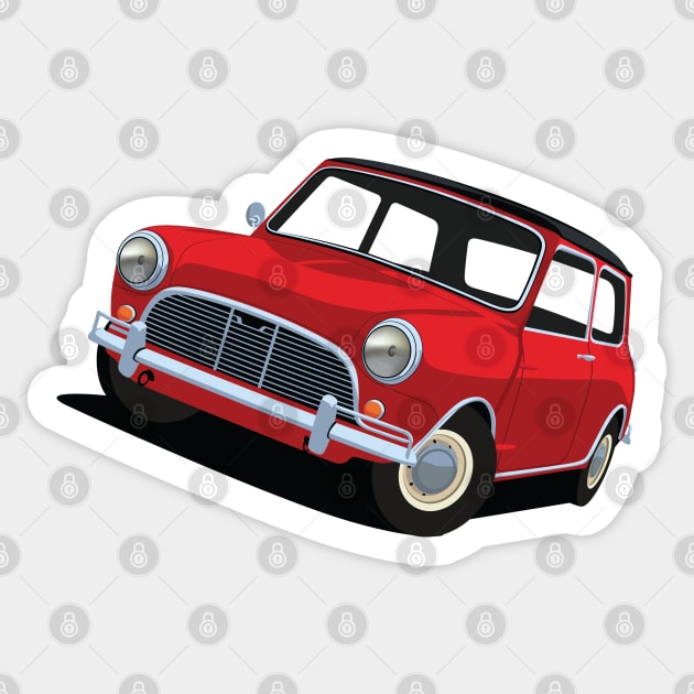 Austin Mini Sticker by AutomotiveArt